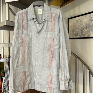 Dos Carolinas Long Sleeve Guayabera